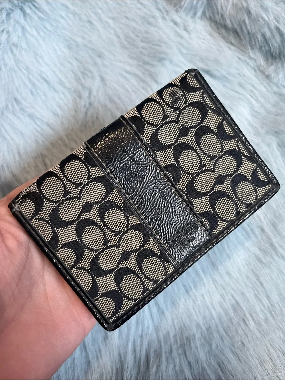 Coach Y2K Style Signature Card Holder